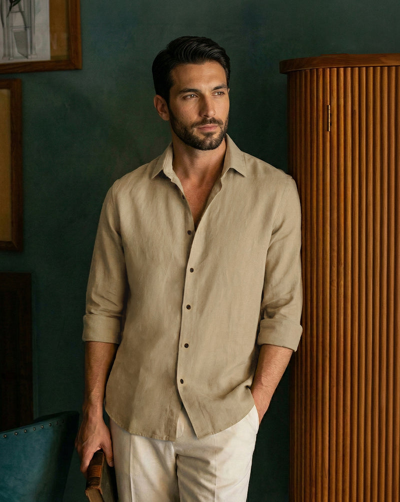 The Linen Rich Shirt Wood