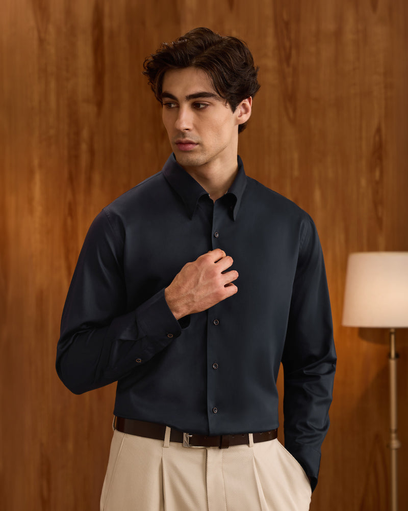 The Hidden Button Down Shirt Midnight