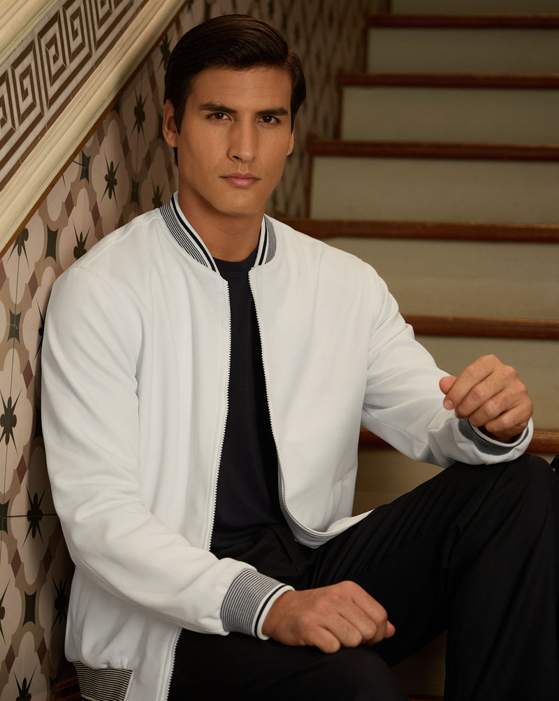 The Lancaster Bomber Jacket White