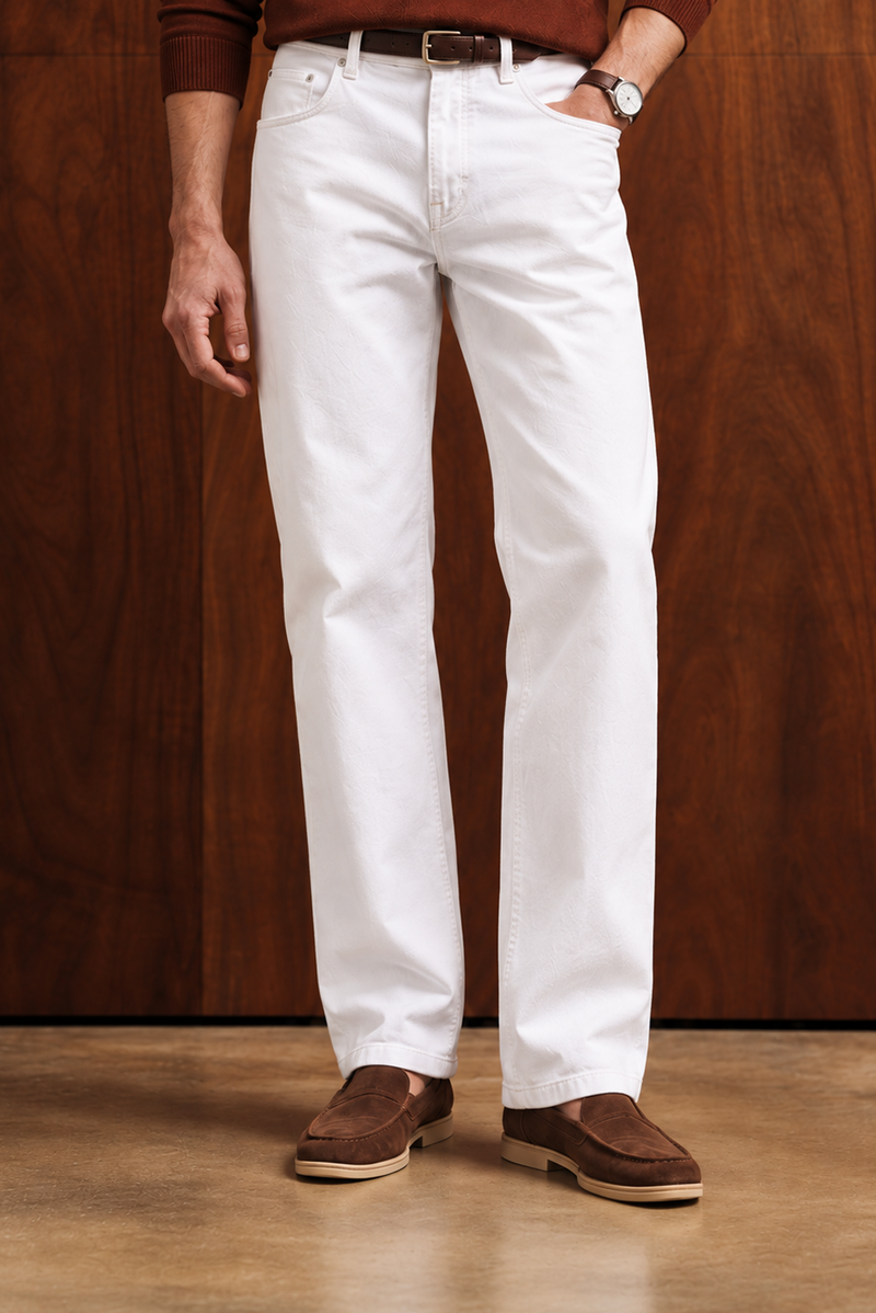 The Classic White Denim Jeans