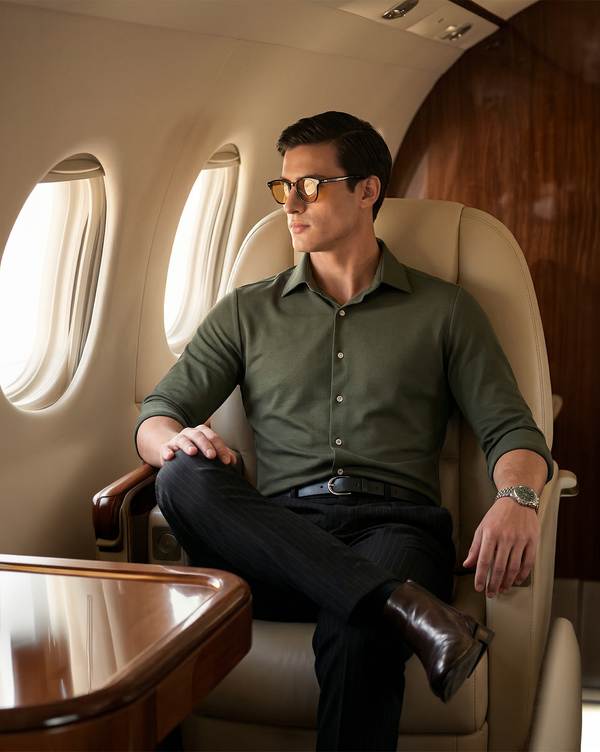 The 4 Way Stretch Dress Shirt Dark Olive