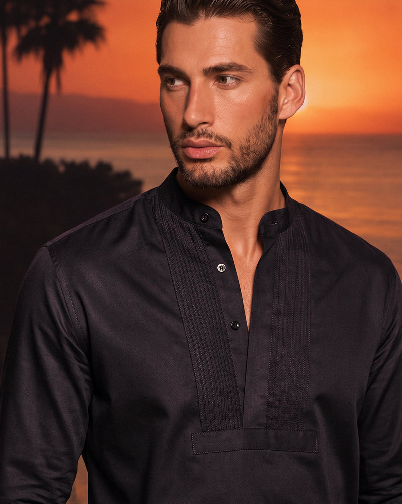 The Evening Exotic Pintuck Shirt Berry