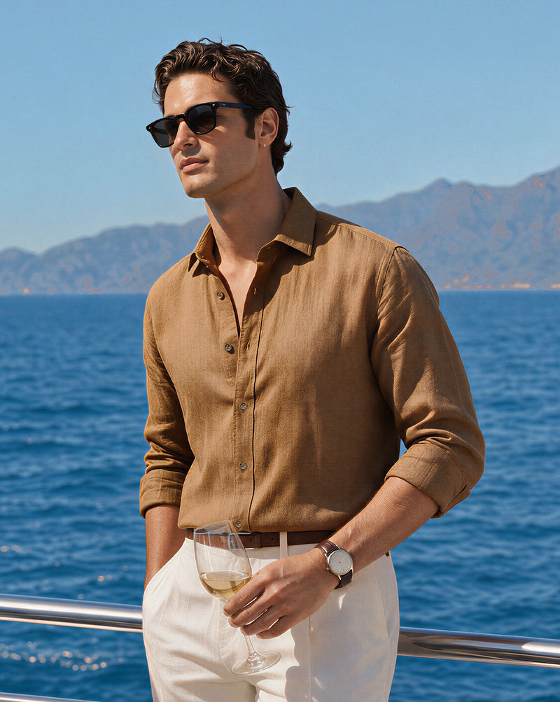 The Sandstone 100% Linen Shirt