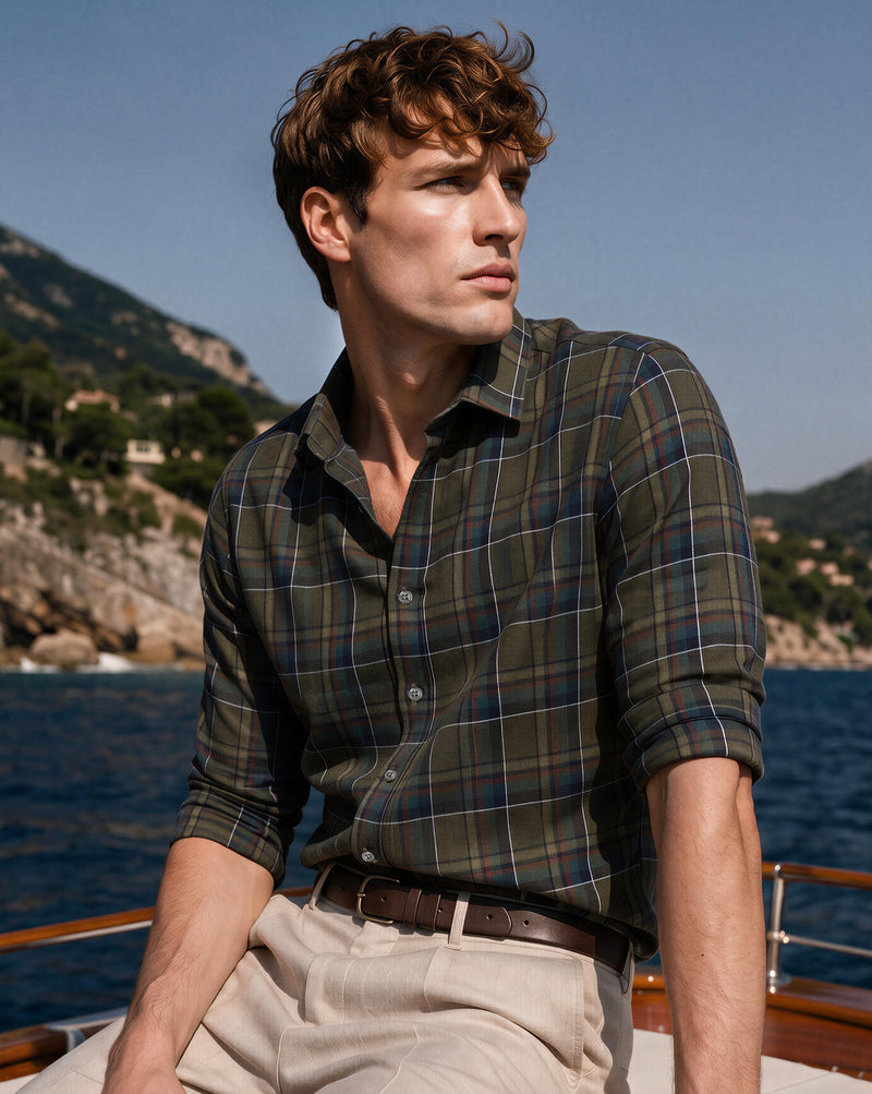 The 100% Giza Cotton Thornbrook Checks Shirt