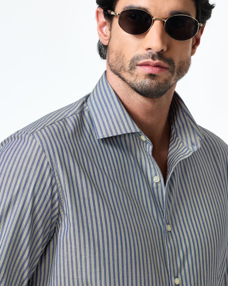 The Kingsley Stripes Nautical Dress Shirt