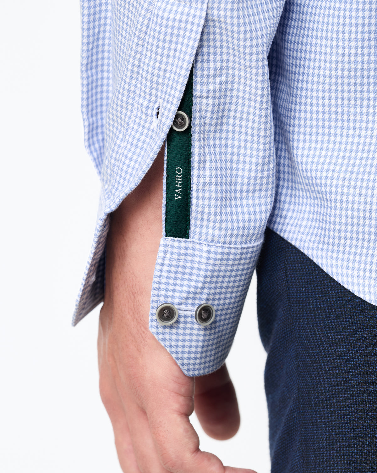 cerulean blue dress shirt Stretch Royal Oxford main image 0