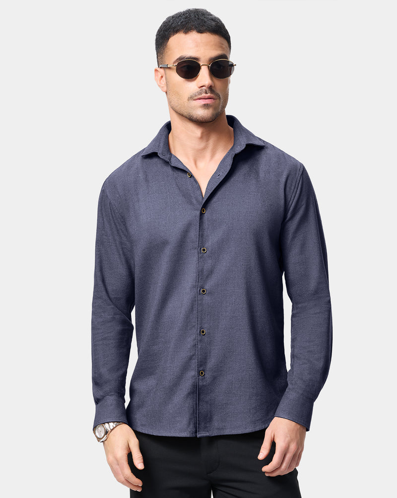 The Heritage Flannel Shirt Navy