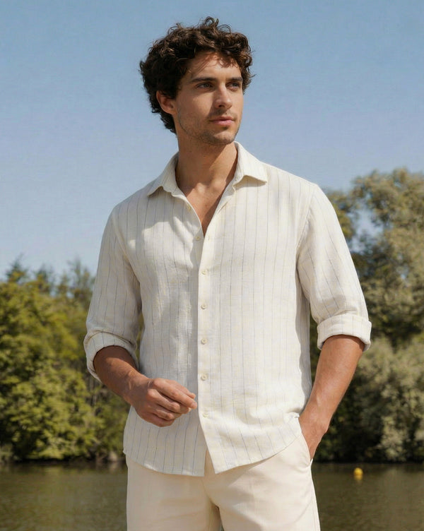 The Amalfi Linen Stripes Shirt