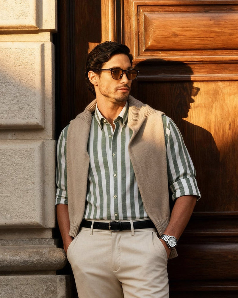 The Loire Linen Stripes Shirt