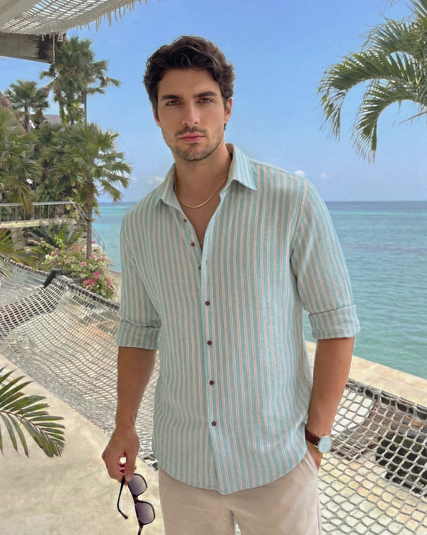 The Valencia Linen Stripes Shirt