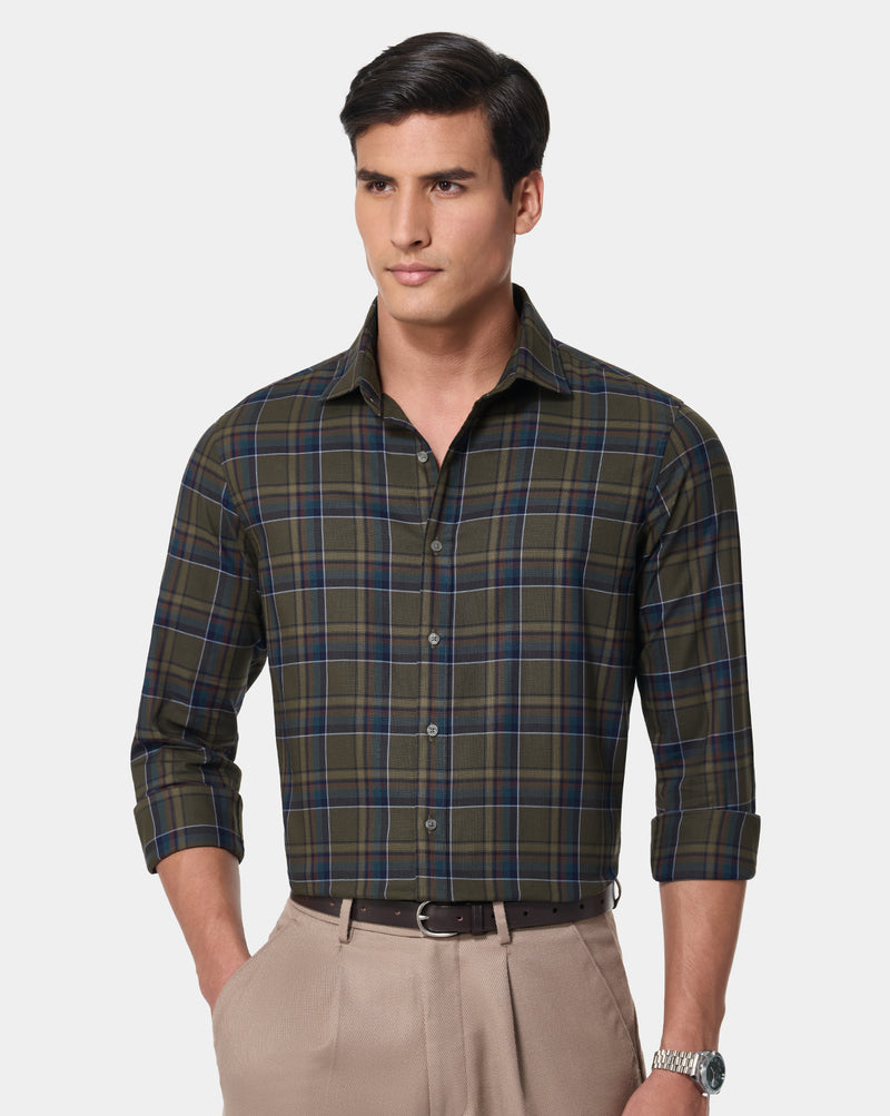 The Crownline Thornbrook Checks Dress Shirt