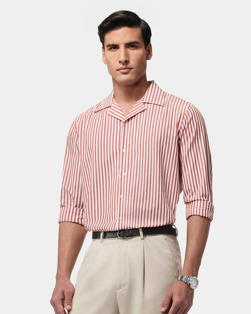 The Saint-Tropez Cuban Red Stripe Shirt