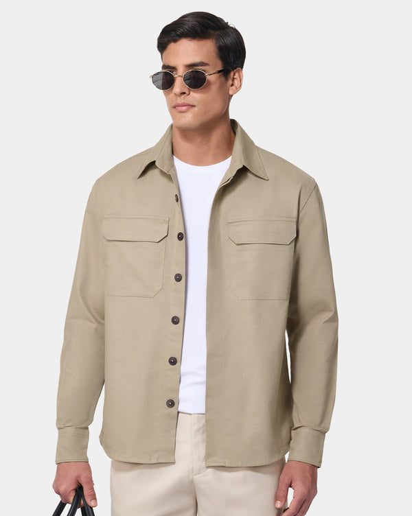 The Classic Overshirt Khaki