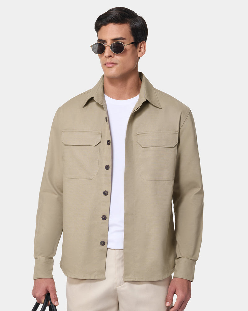 The Classic Overshirt Khaki