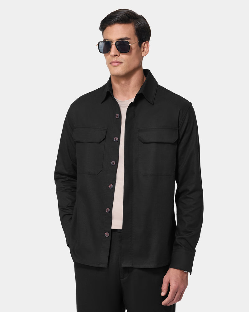The Classic Overshirt Black