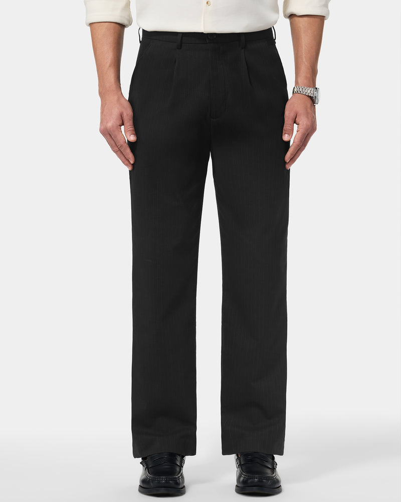 The Relaxed Savile Stripe Runway Pant