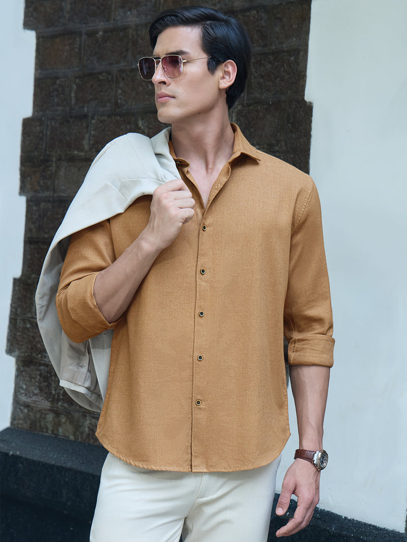 The Heritage Flannel Shirt Brown