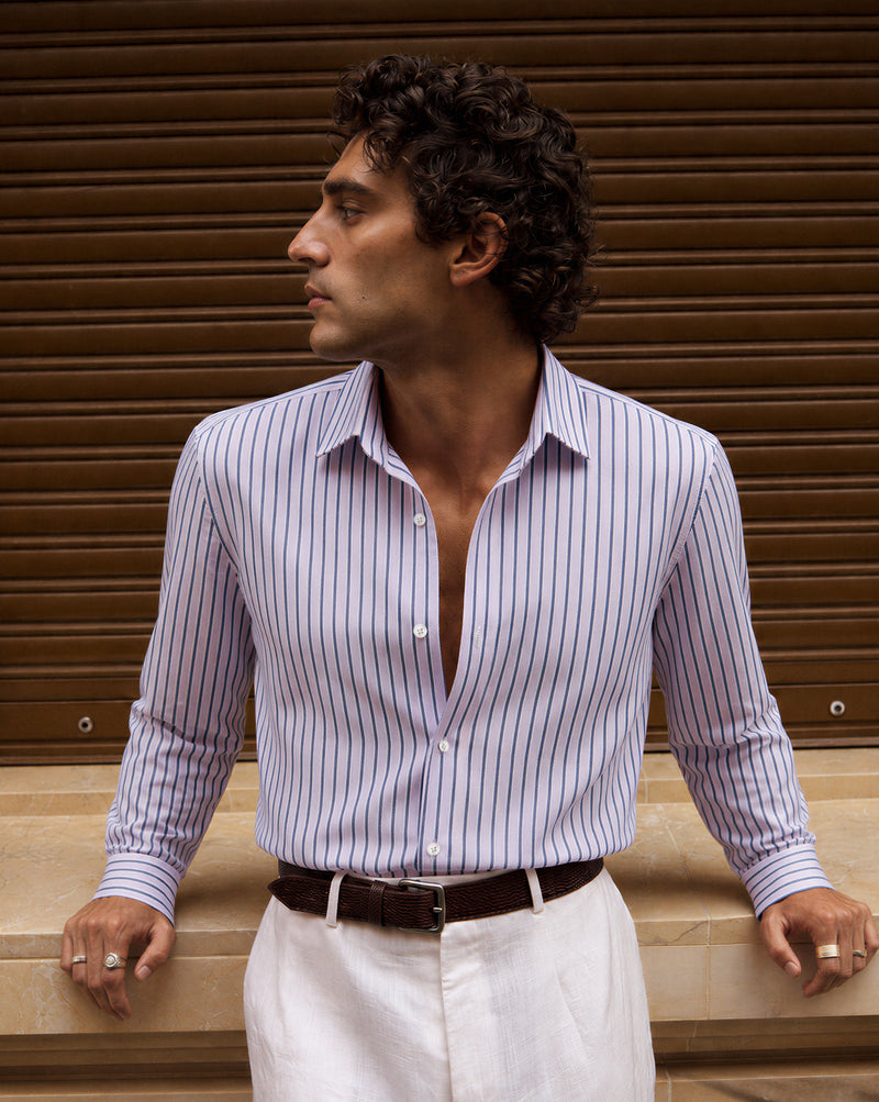 The Kingsley Stripes Twilight Dress Shirt
