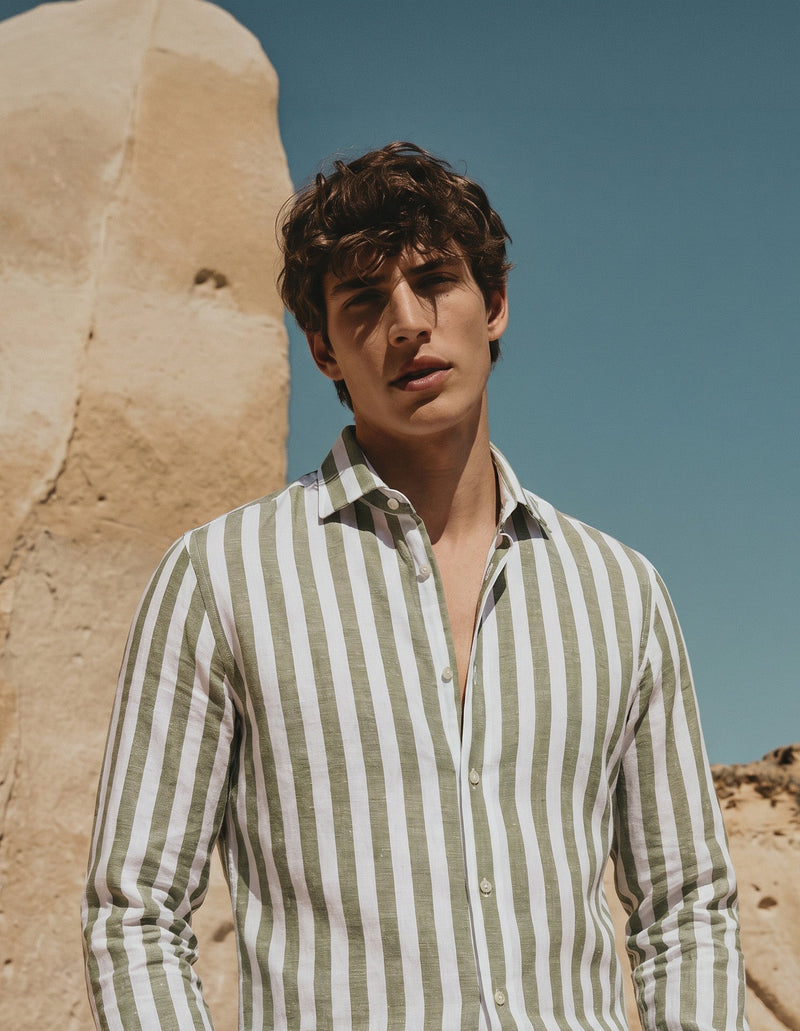 The Loire Linen Stripes Shirt