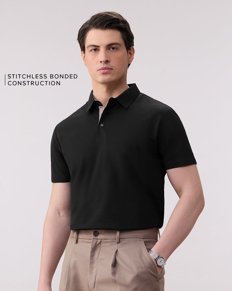 The Stitchless Polo Black