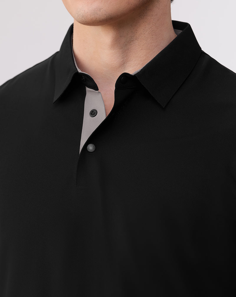 The Stitchless Polo Black