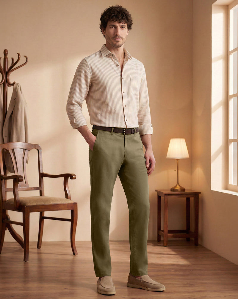 The No Brainer Pant Deep Khaki