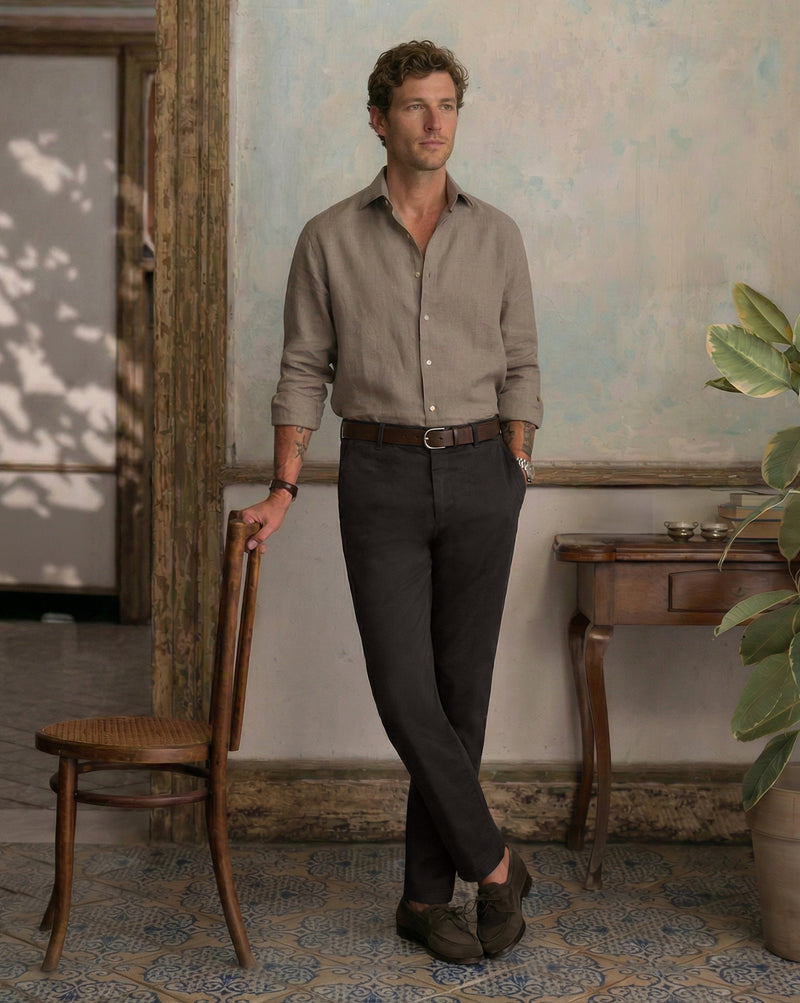 The No Brainer Pant Basque Brown