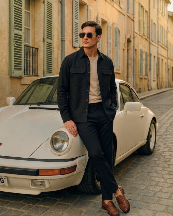 The Classic Overshirt Black