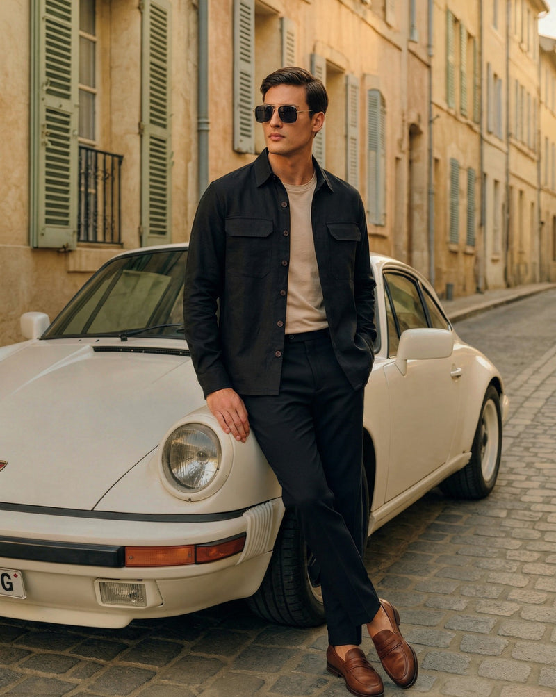 The Classic Overshirt Black