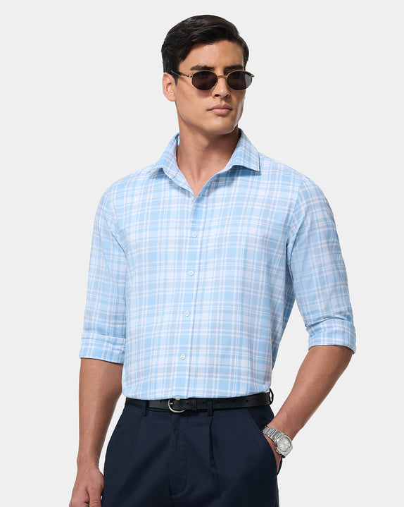 The Crownline Waterfall Checks Dress Shirt