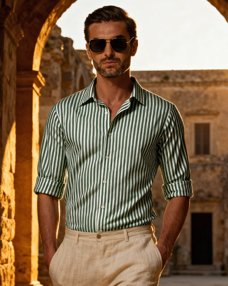 The Kingsley Stripes Meadow Dress Shirt